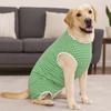 Elastic Anti-Licking Bodysuit Striped Design Dog Recovery Clothing  Post-Operative