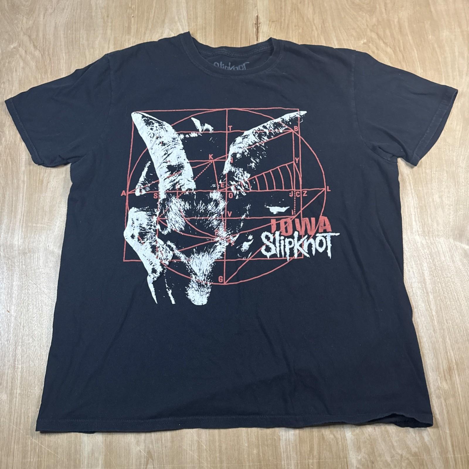 Slipknot Iowa Men s Black Double Sided Short Sleeve T-Shirt Size XL L