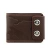 New Men's Embossed Bifold Wallet with Magnetic Buckle, Large Capacity and Multi-Card Slots