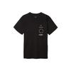 Letter Print Sports Short Sleeve T-Shirt Men Tops Black VN0A49PVBLK