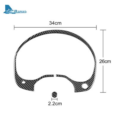 Housse en fibre de carbone véritable pour Mercedes-Benz CLA C117 2014-2018 GLA X156 2015-2019 Classe A W176 Autocollant Cadre de Compteur de Vitesse Garniture de Voiture