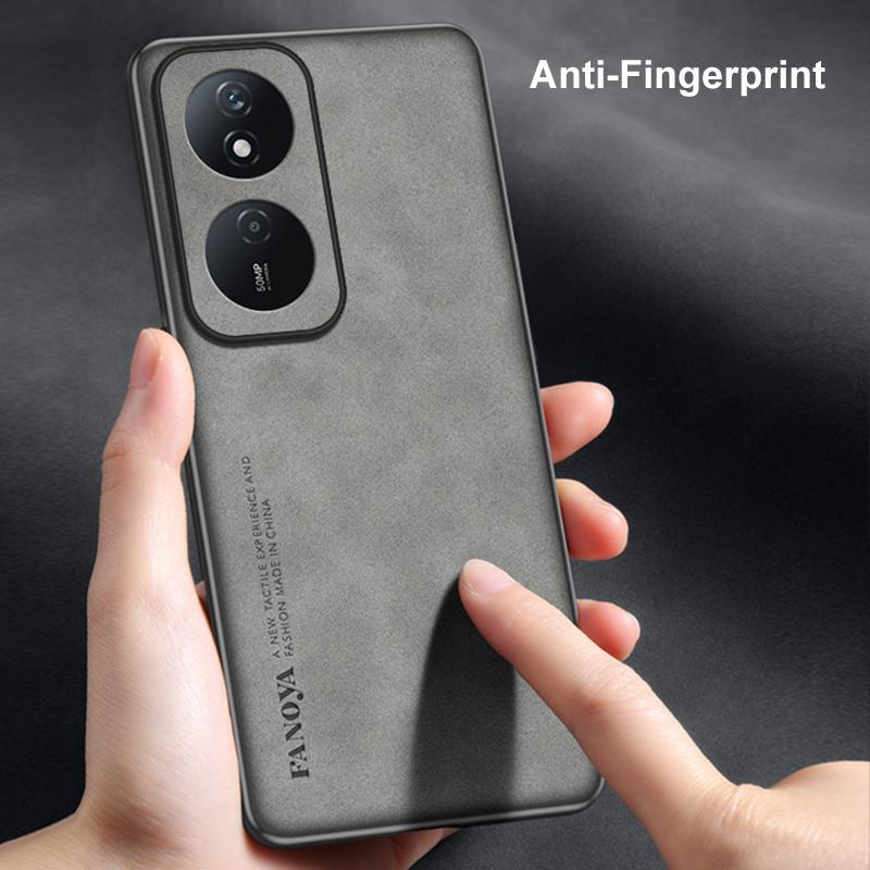 Für Honor 90 Smart 5G Hülle Luxus PU Leder Handyhülle Für Honor X7B HonorX7B Rückseite Silikon Stoßfest Vollschutz