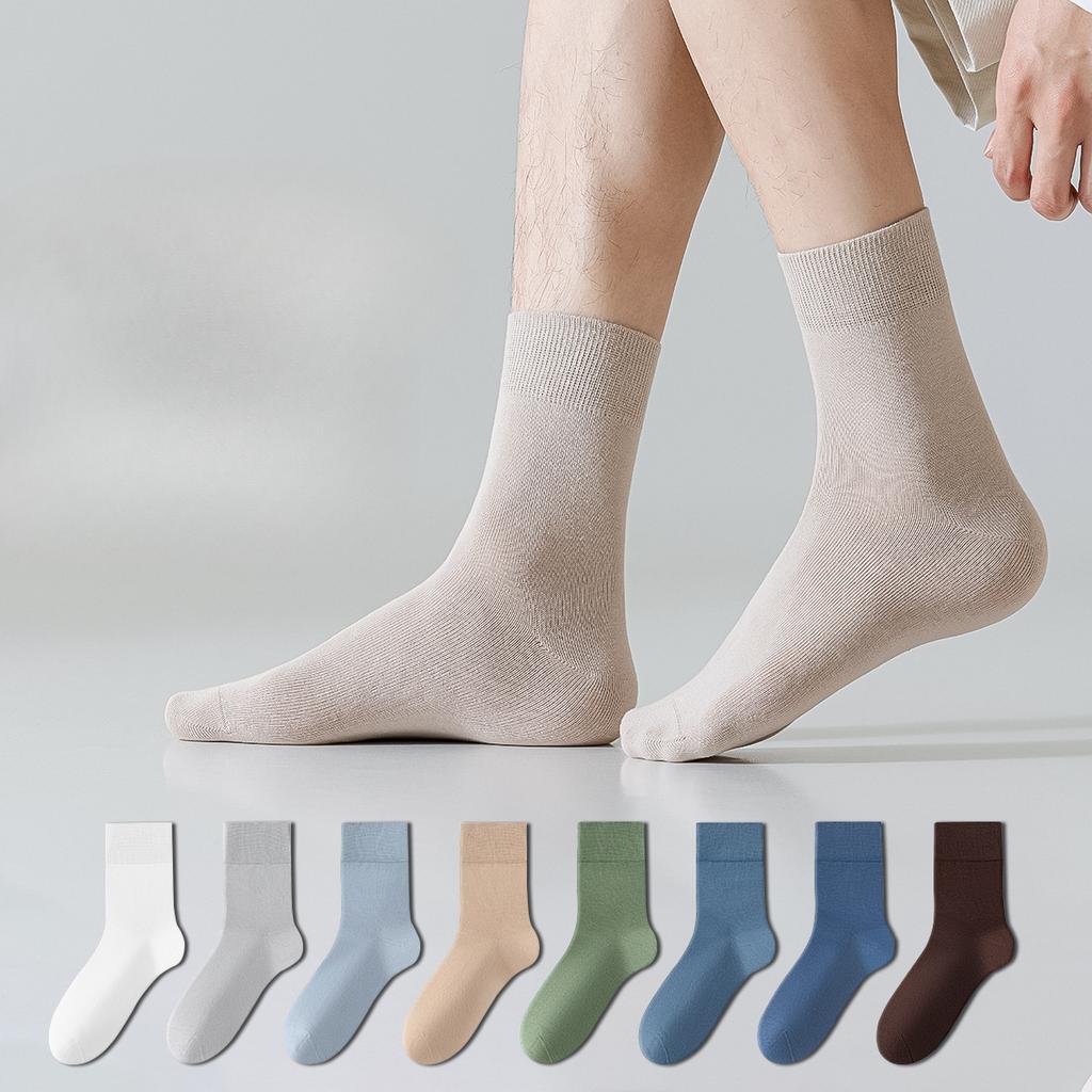 Men's Summer Deodorizing Sweat Absorbing Pure Cotton Anti Pilling Skin Friendly Boneless Stockings