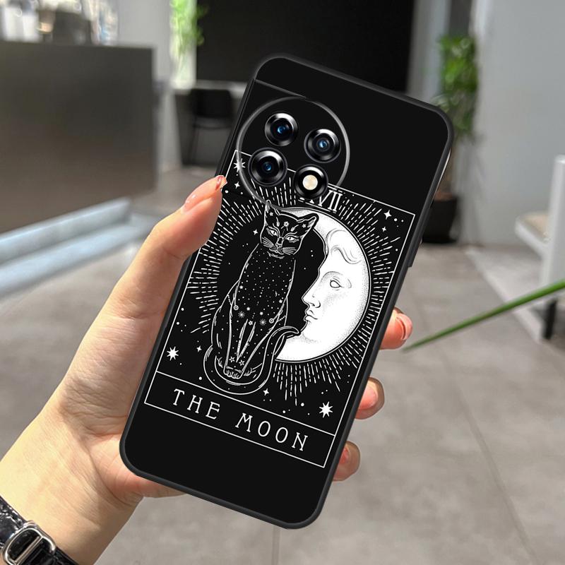 Moon Tarot Witch Cat Case For OnePlus Nord CE 5 2 3 4 Lite N20 N30 OnePlus 15 13 12 R 11 10 9 Pro 8T 10T 10R Cover