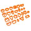 25Pcs Clay Earring Cutters Food Grade Plastic Assorted Styles Thick Edge Polymer Clay Cutters Set for DIY Handicraft