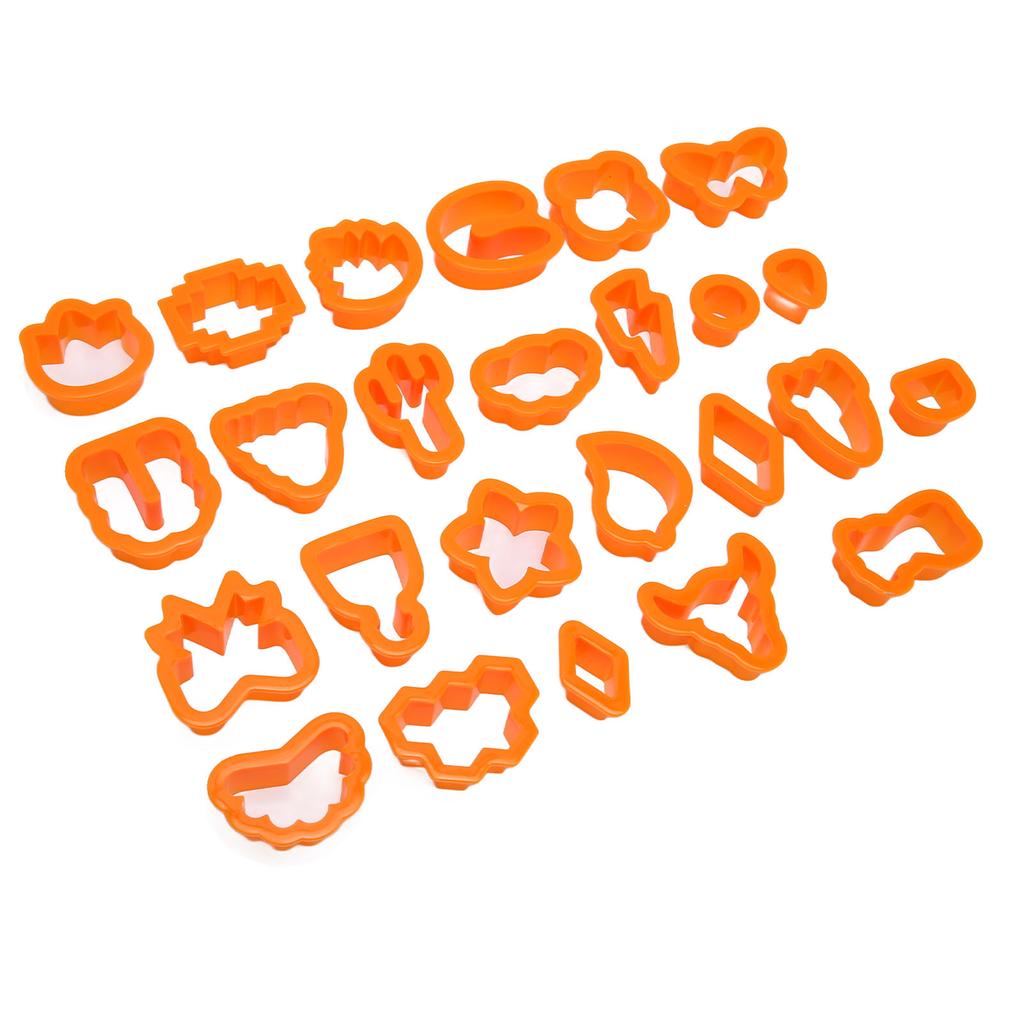 25Pcs Clay Earring Cutters Food Grade Plastic Assorted Styles Thick Edge Polymer Clay Cutters Set for DIY Handicraft