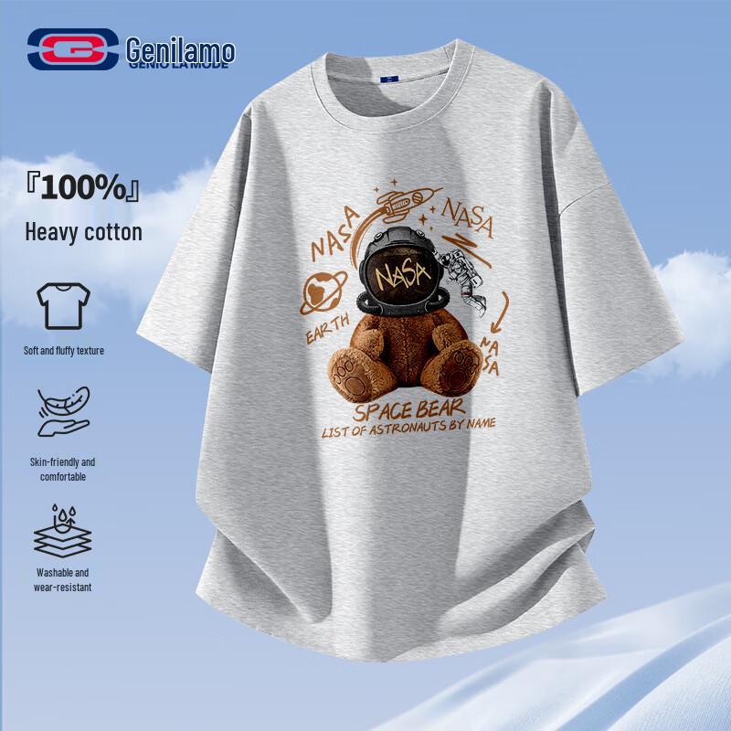 GENIOLAMODE Men's Cotton Graphic T-Shirt