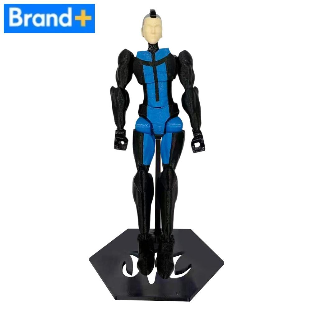Mehrgelenkige Actionfigur - Unbesiegbarer T13 3D-gedrucktes Sammlerstück mit Sockel, Sturzsichere Gelenksperren & UV-beständige Beschichtung Schreibtisch