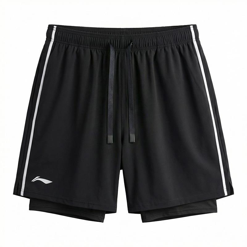 

Li-Ning Quick-Drying Breathable Comfortable Versatile Cycling Running Basketball Casual Five-Point Sports Pants Unisex bottoms LNKW109-1S M