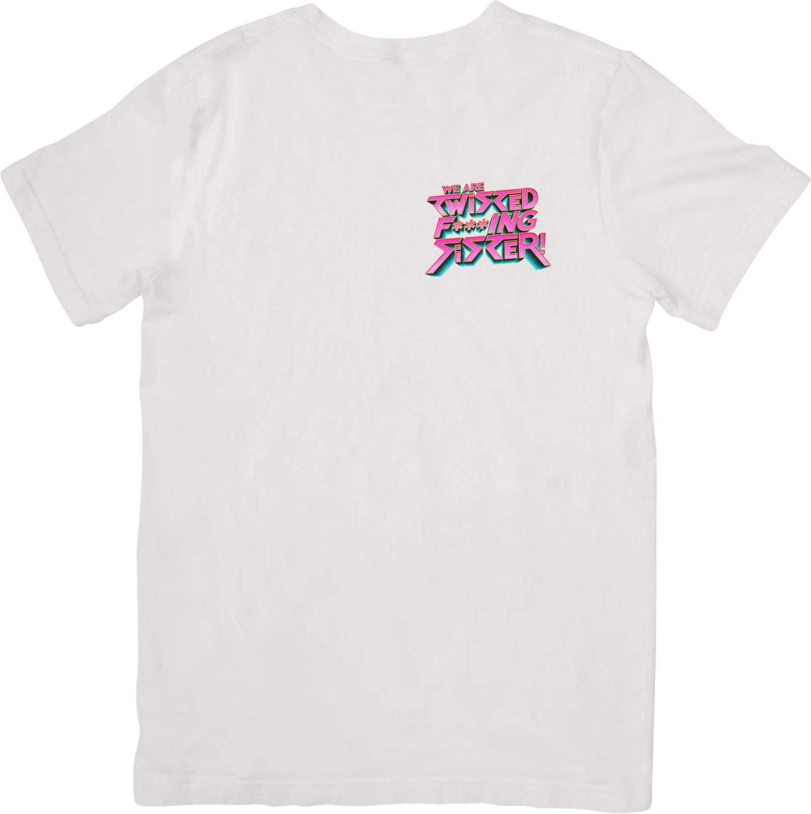 

Twisted Sister Music Fit for Men & Women Quality Cotton T-Shirt White. L