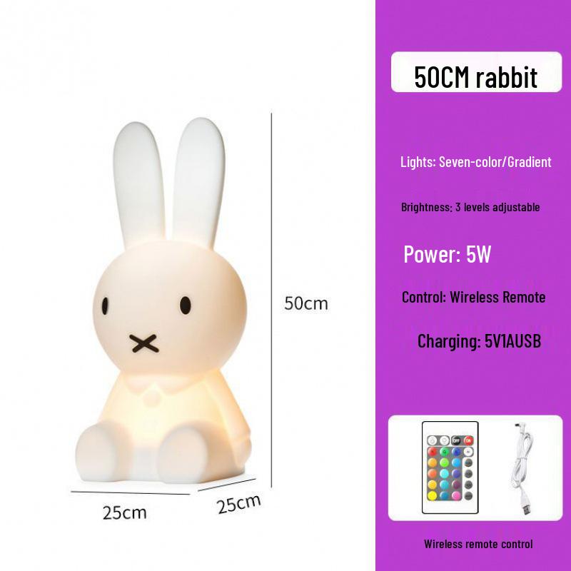 Children's Cartoon Bedside Night Light - Soft, Eye-Friendly Lamp for Baby Girl's Bedroom