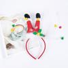 Cute Christmas Hat Tree Headband with Glitter Funny Hat Hair Hoop Novelty Party Headdress Headwear Party