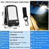 Solar USB Rechargeable Clip-On Camping Light, Waterproof LED Tent Lamp 3 Brightness Modes Portable Outdoor Lantern for Hiking Fishing Emergency