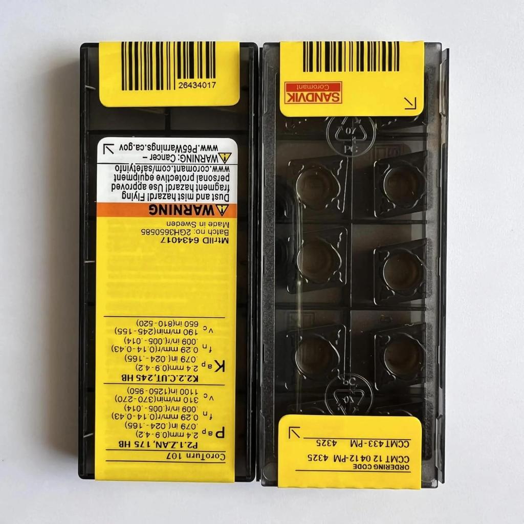 Original Sandvik / CCMT120412-PM 4325 /Carbide CNC Blade 10 PCS