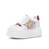 Autumn new high-value leather thick-soled sequins little white shoes women's explosive version small height-increasing student shoes
