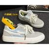 Mens Casual Canvas Sneakers Low Top Round Toe Rubber Sole Lightweight Comfortable Streetwear Style