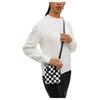 COACH N/S Artificial Leather Tote Bag, Shopping Bag, Handbag Mini Women's Silver Hardware/Black/Chalk CR180-SVA16