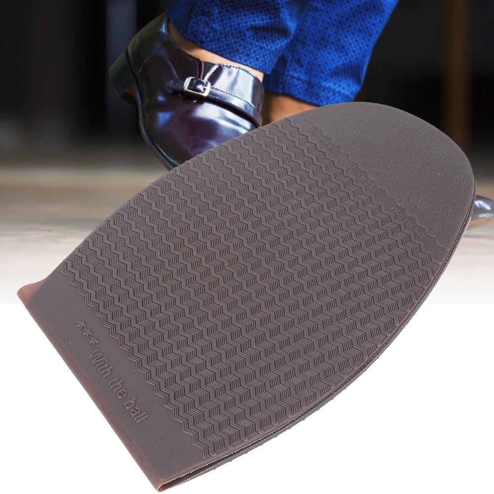 Leather Shoes Outsoles Rubber Anti Slip Forefoot Sole Flat Shoes Repair Half Sole Pad (Yellow)