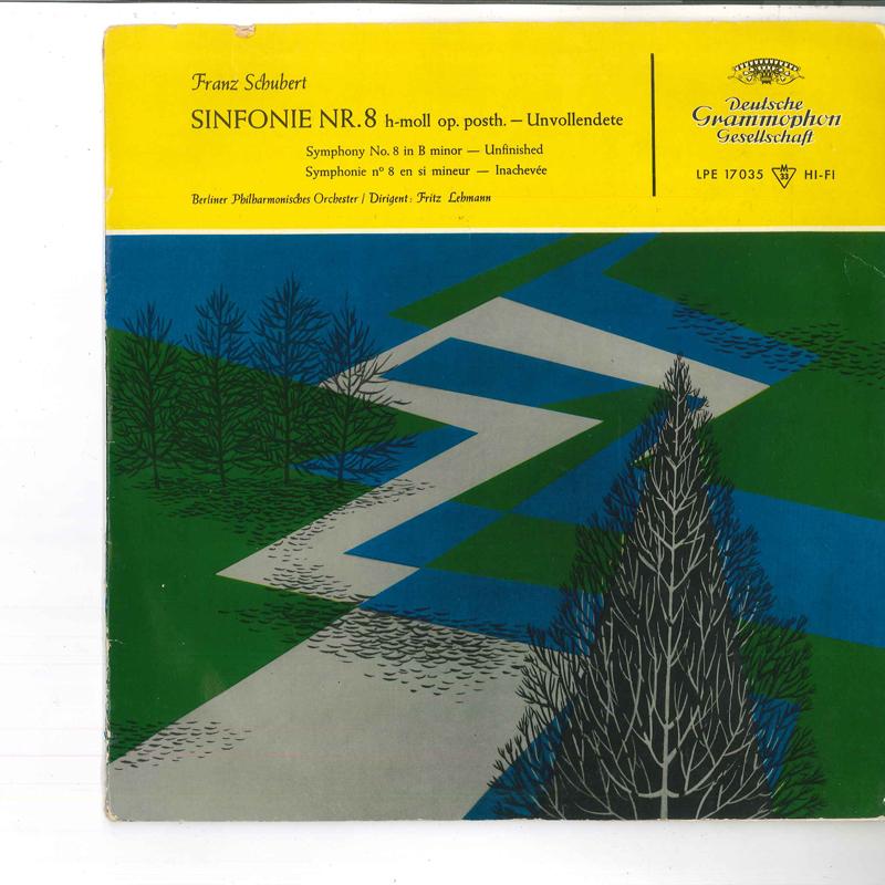 

10inch Record SCHUBERT FRITZ LEBMANN BERLINER PHI - Sinfonie Nr.8 H-moll Op. Posth. Unv LPE17035 DEUTSCHE GRAMMO 1956 Germany Classical Used