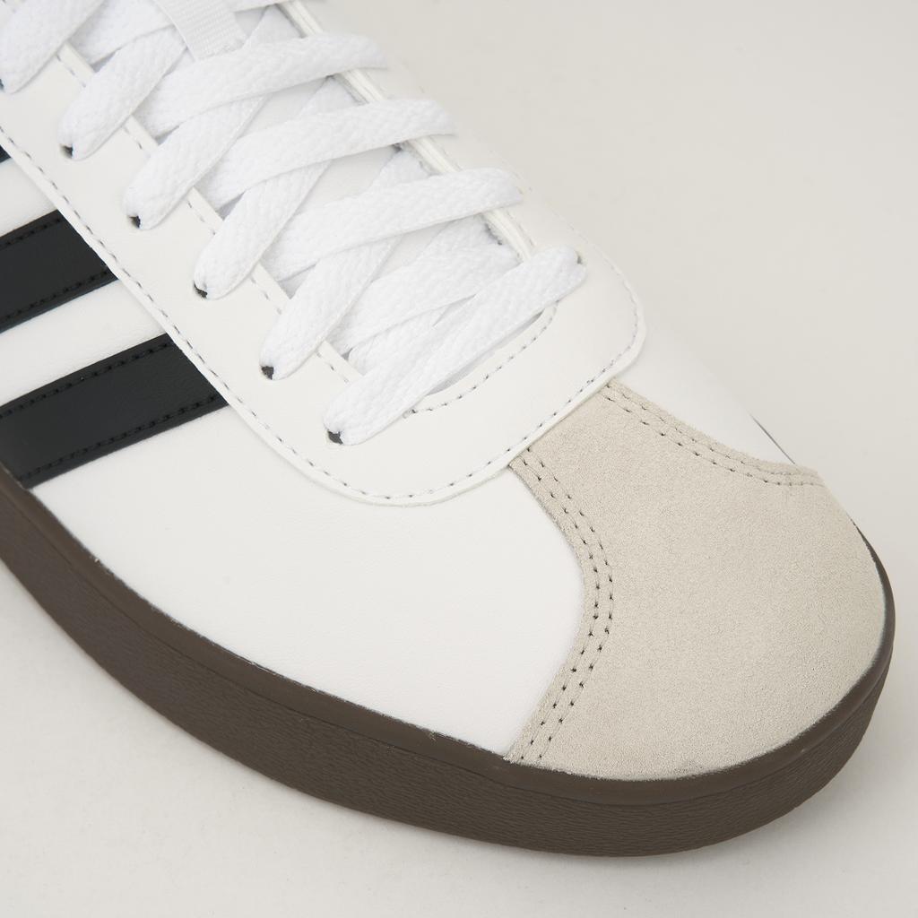 adidas VL Court 2.0 White Black Gum Unisex Sneakers Footwear-White Core-Black ID6015