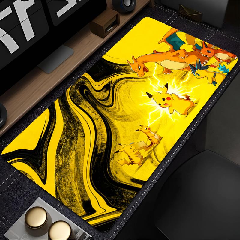 Mouse Pad Notbook PC Gamer Keyboard Pad NonSlip Rubber Computer Large Carpet Desk Mat Gamer Cabinet PPokemon Charizard MousePad