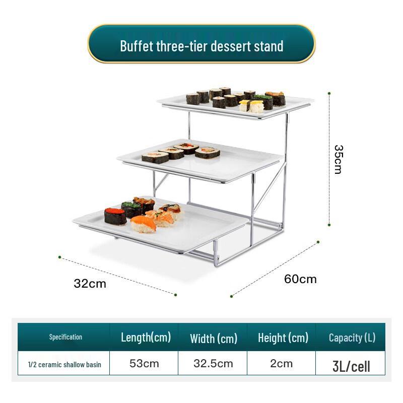 Multi-Tier Buffet Display Stand