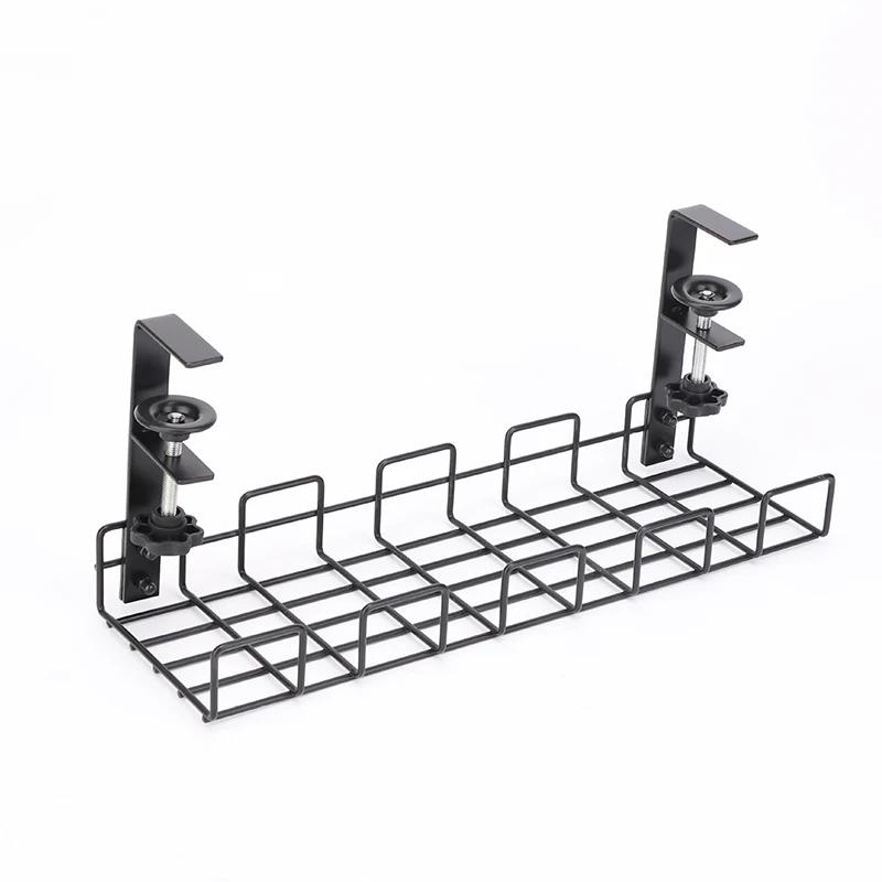 Organizador de fios para rack de gerenciamento de cabos sob a mesa para quarto, sala de estar e escritório