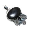 Natural Black Obsidian, Black Spinal Gemstone Silver Pendant In 925 Sterling Silver- Handmade Design, Everyday Wear Jewelry, Unique Pendant Gifts