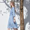 Betu Women's Elegant Tie-Waist A-Line Dress