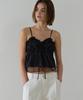 Hauseuobeupondeu Sheer Layering Bustier_Black
