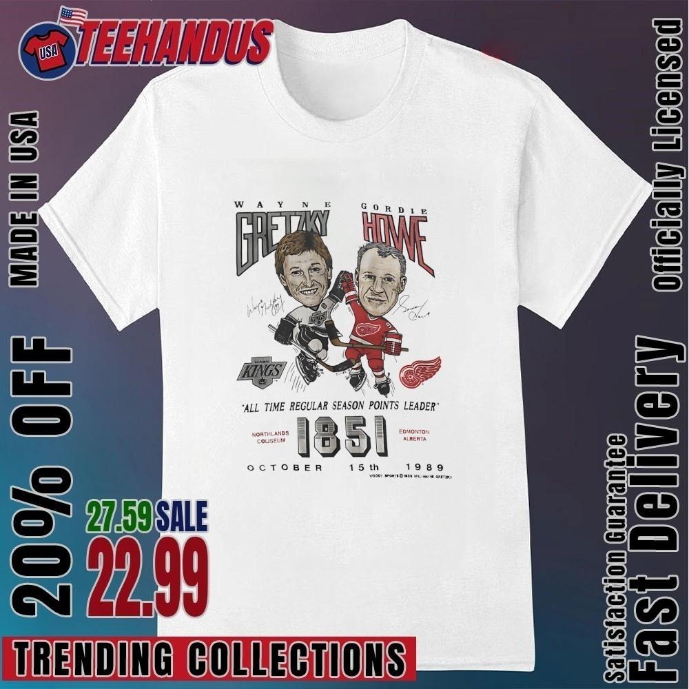 

All Time Hockey Points Leaders Vintage Hockey Legends Graphic Shirt Unisex T-Shirt XXXXL