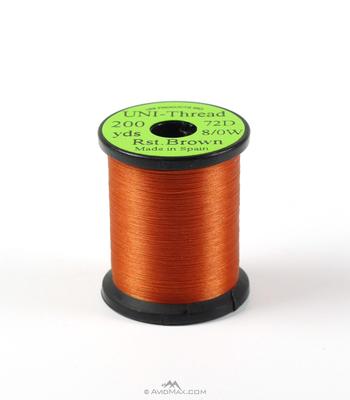 TIEMCO UNI Thread 200 Yards Rusty Brown Fly Tying Line 8/0