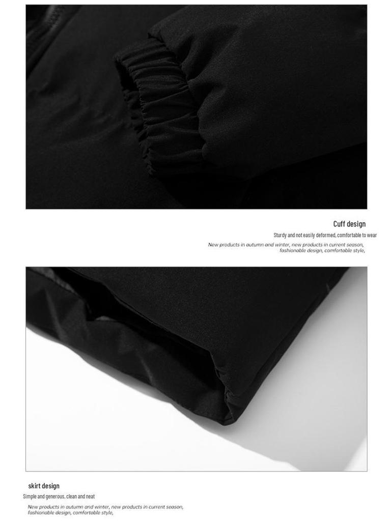 Ανδρικό Χοντρό Βαμβακερό Μπουφάν Χειμώνα 2025 - Casual Χαλαρή Εφαρμογή Ζεστό Εξωτερικό Ρούχο