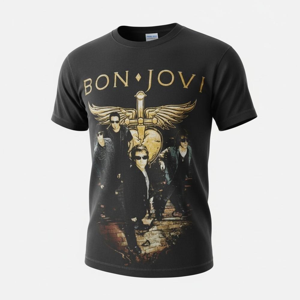 

Bon Jovi Tshirt Size S Black See Measurement Photos 1331 Unisex T-Shirt S
