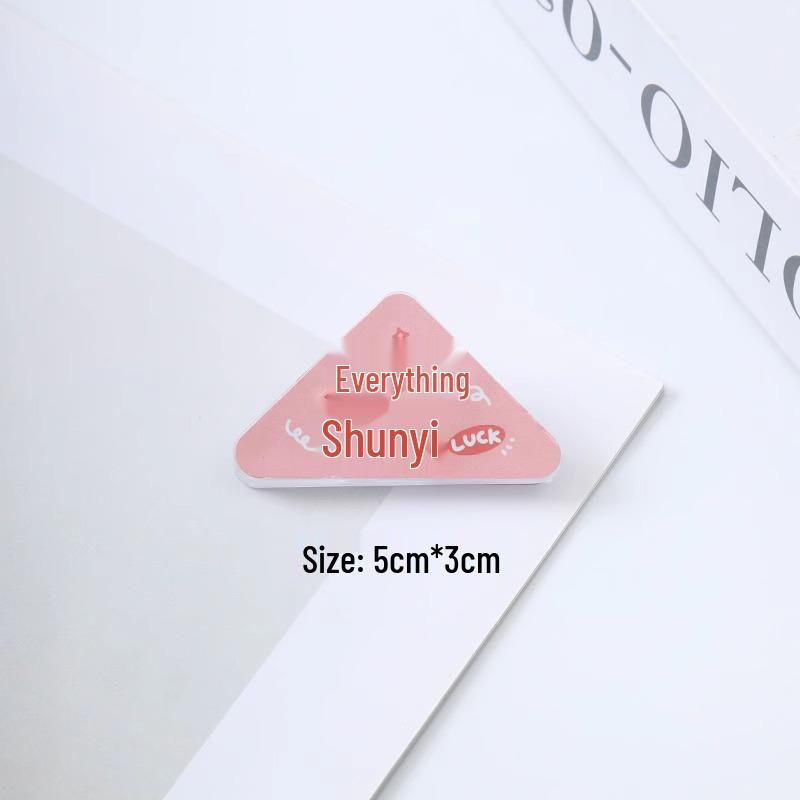 

Мультяшный треугольный зажим для уголка книги для организации бумаги и папок