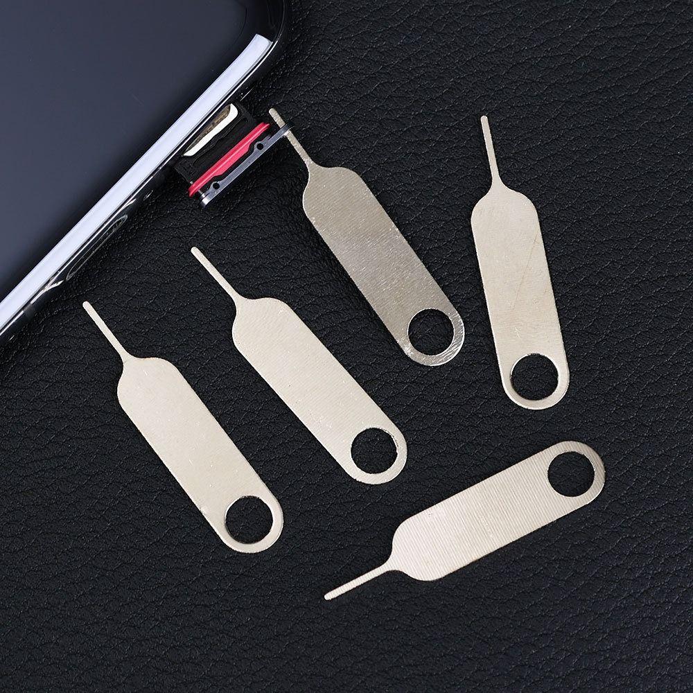 100Pcs Anti-Lost SIM Card Tray Ejector Pin Portable Ejecting Removal Needle  Phone Use Tools
