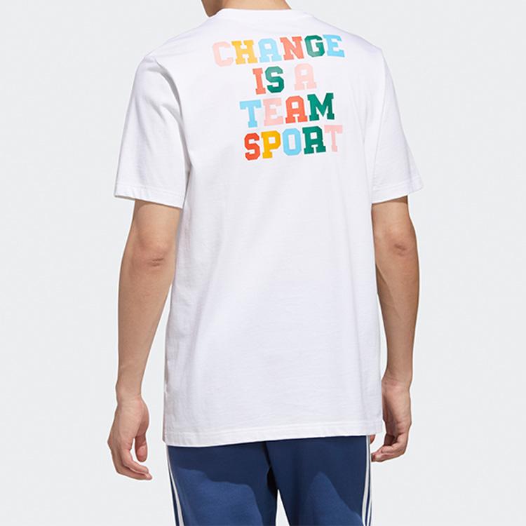 adidas Originals Trefoil Casual Short Sleeve Crewneck T-Shirt Men Tops White GP4306