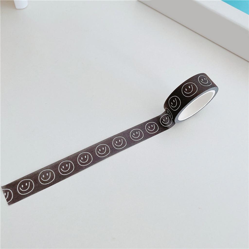 Smile Face Themed Masking Tape Cartoon Masking Tape Scrapbooking Decorative Tape for Scrapbooking Journal Photo Album