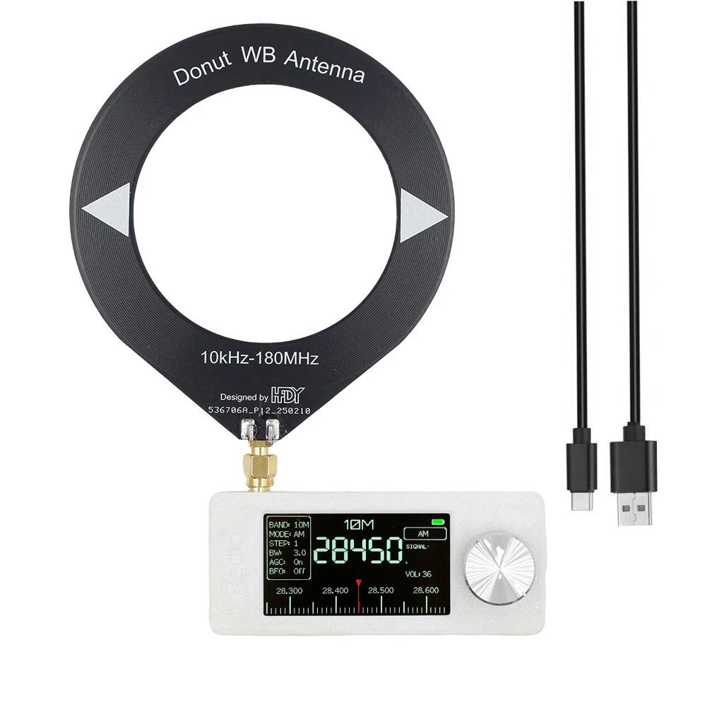 SI4732 0.5-108mhz Portable Radio LSB USB AM FM FM/AM Radio 1.9inch IPS Screen All Band Radio Receiver HF SW MW VHF Radio