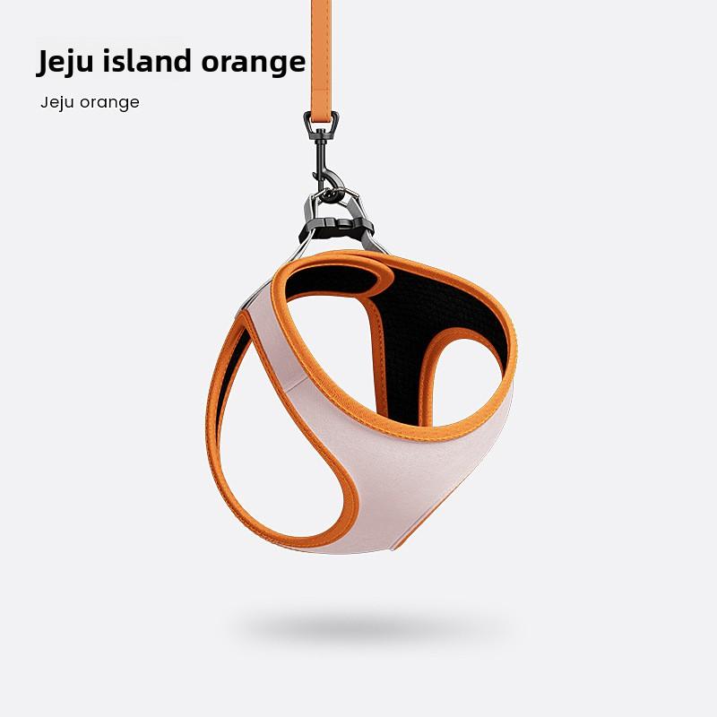 

Собачий поводок, Шлейка для маленькой собаки, Собачий поводок, Шлейка-жилет для собаки породы тедди, Поводок для собаки породы бишон фризе XXS оранжевый