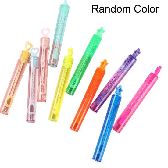 10Pcs 50ml Bubble Blowers Mini Hand-Held Long-lasting Entertainment Test Tube Bubble Wands Kindergarten Toys