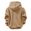 New Autumn and Winter Styles, Solid Color, Hooded, Plush, Pet Bag, Loose Fit, Pullover, Hoodie, Women's