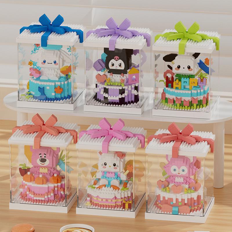 High-Profile Cartoon Cake Block Toy for Kids' Birthday Parties