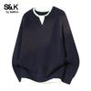Baleno Men's S&K Series Faux Two-Piece Casual Sweater