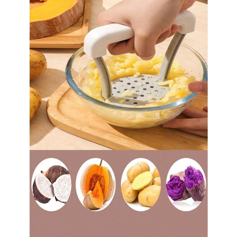 Manueller Kartoffelstampfer, Kartoffelstampfer, Langlebiges manuelles Stampfwerkzeug aus Kunststoff, Küchenwerkzeug zum Zerdrücken von Gemüse und Obst, Crusher G Press, Unverzichtbares Küchenwerkzeug