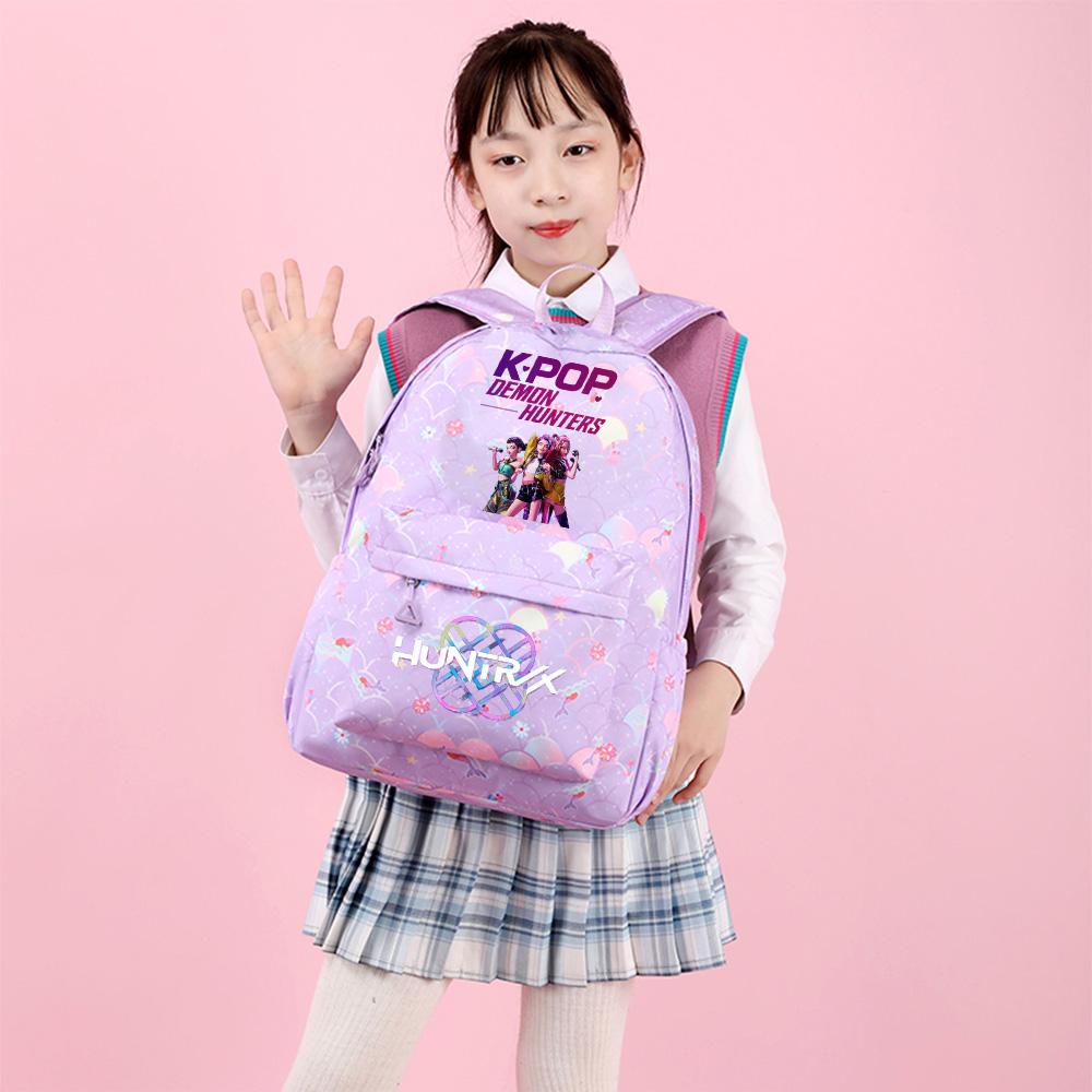 3ks/sada Roztomilý Kpop Potištěný Batoh Kabelka Penál pro Náctileté Studenty Dívku Chlapce Školní taška Dětská Knižní taška Velká Kapacita Cestovní taška Dárek Mochila