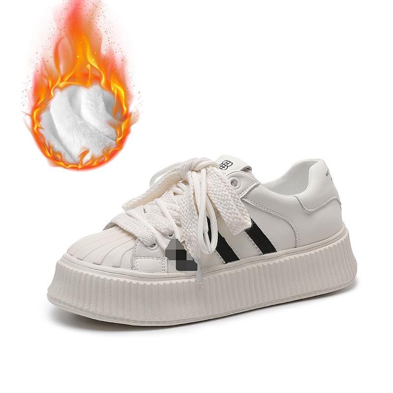 Thick-soled Mesh White Shoes Summer Women's Shoes New Breathable Versatile Muffin Leather Board Shoes