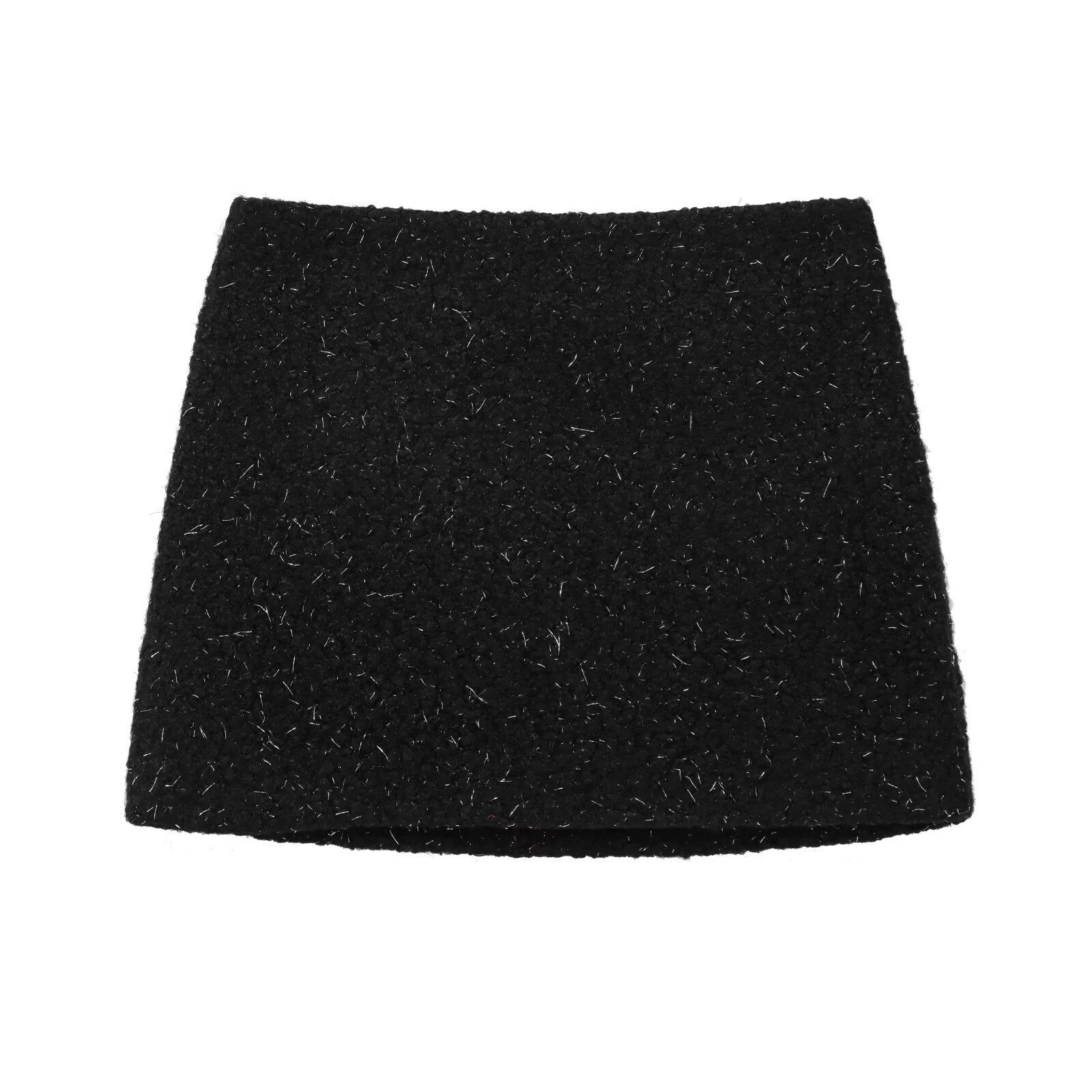 

Зимняя мода для женщин 2024: Комплект короткого жакета и юбки в европейском и американском стиле XS