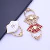 Finger Ring Holder Universal 360 Degree Rotating Metal Rhinestone Lips Shape Phone Ring Buckle Lazy Bracket for Desktop