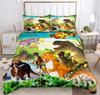 Dinosaur Print 3D Duvet Cover Set Double Full Size Big Bed Size Bedding Set Boy Girl Bedroom Decoration Gift 2/3pcs